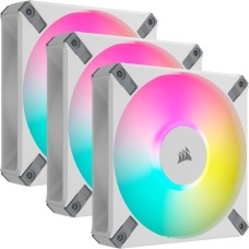 Corsair iCUE AF120 RGB ELITE 120-mm-PWM, Gehäuselüfter(weiß, 3er Pack, inkl. Controller)