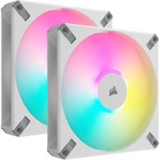 Corsair iCUE AF140 RGB ELITE 140-mm-PWM, Gehäuselüfter(weiß, 2er Pack, inkl. Controller)
