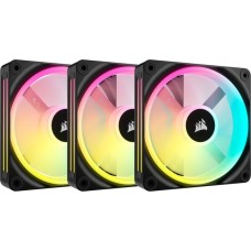 Corsair iCUE LINK QX120 RGB 120-mm-PWM-Lüfter, Gehäuselüfter(schwarz, Starter-Kit)