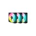 Corsair iCUE LINK QX120 RGB 120-mm-PWM-Lüfter, Gehäuselüfter(schwarz, Starter-Kit)