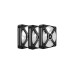 Corsair iCUE LINK QX120 RGB 120-mm-PWM-Lüfter, Gehäuselüfter(schwarz, Starter-Kit)