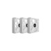 Corsair iCUE LINK QX120 RGB 120-mm-PWM-Lüfter, Gehäuselüfter(weiß, Starter-Kit)
