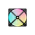 Corsair iCUE LINK QX140 RGB 140-mm-PWM-Lüfter, Gehäuselüfter(schwarz, Erweiterungskit)