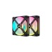 Corsair iCUE LINK QX140 RGB 140-mm-PWM-Lüfter, Gehäuselüfter(schwarz, Starter-Kit)