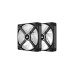 Corsair iCUE LINK QX140 RGB 140-mm-PWM-Lüfter, Gehäuselüfter(schwarz, Starter-Kit)