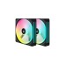 Corsair iCUE LINK QX140 RGB 140-mm-PWM-Lüfter, Gehäuselüfter(schwarz, Starter-Kit)