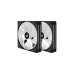 Corsair iCUE LINK QX140 RGB 140-mm-PWM-Lüfter, Gehäuselüfter(schwarz, Starter-Kit)