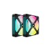Corsair iCUE LINK QX140 RGB 140-mm-PWM-Lüfter, Gehäuselüfter(schwarz, Starter-Kit)