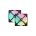 Corsair iCUE LINK QX140 RGB 140-mm-PWM-Lüfter, Gehäuselüfter(schwarz, Starter-Kit)