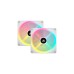 Corsair iCUE LINK QX140 RGB 140-mm-PWM-Lüfter, Gehäuselüfter(weiß, Starter-Kit)