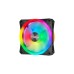 Corsair iCUE QL120 RGB 3er 120x120x25, Gehäuselüfter(schwarz, 3er Pack, inkl Lighting Node CORE)