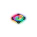 Corsair iCUE QL120 RGB 3er 120x120x25, Gehäuselüfter(schwarz, 3er Pack, inkl Lighting Node CORE)