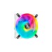 Corsair iCUE QL120 RGB 3er 120x120x25, Gehäuselüfter(weiß, 3er Pack, inkl Lighting Node CORE)