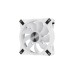 Corsair iCUE QL120 RGB 3er 120x120x25, Gehäuselüfter(weiß, 3er Pack, inkl Lighting Node CORE)