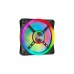 Corsair iCUE QL140 RGB 2er 140x140x25, Gehäuselüfter(schwarz, 2er Pack, inkl Lighting Node CORE)