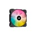 Corsair iCUE SP120 RGB Elite Performance 3er 120x120x25, Gehäuselüfter(schwarz/transparent, 3er Pack, inkl. iCUE Lighting Node CORE)
