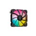 Corsair iCUE SP120 RGB Elite Performance 3er 120x120x25, Gehäuselüfter(schwarz/transparent, 3er Pack, inkl. iCUE Lighting Node CORE)