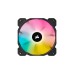 Corsair iCUE SP120 RGB Elite Performance 3er 120x120x25, Gehäuselüfter(schwarz/transparent, 3er Pack, inkl. iCUE Lighting Node CORE)