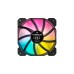 Corsair iCUE SP120 RGB Elite Performance 3er 120x120x25, Gehäuselüfter(schwarz/transparent, 3er Pack, inkl. iCUE Lighting Node CORE)