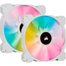 Corsair iCUE SP140 RGB ELITE Performance 2x 140x140x25, Gehäuselüfter(weiß, 2er Pack, inkl Lighting Node CORE)