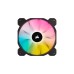 Corsair iCUE SP140 RGB Elite Performance 2er 140x140x25, Gehäuselüfter(schwarz, 2er Pack, inkl. iCUE Lighting Node CORE)