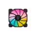 Corsair iCUE SP140 RGB Elite Performance 2er 140x140x25, Gehäuselüfter(schwarz, 2er Pack, inkl. iCUE Lighting Node CORE)
