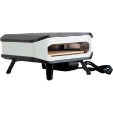 Cozze Pizzaofen 13", mit Tür / Hitzeschild(schwarz/weiß, 2.200 Watt, für Pizzen bis ca. Ø 34cm)