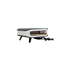 Cozze Pizzaofen 17", mit Tür / Hitzeschild(schwarz/weiß, 2.200 Watt, für Pizzen bis ca. Ø 42cm)