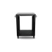 Cozze Wagen mit Edelstahl 90300, Tisch(schwarz (matt))
