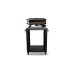Cozze Wagen mit Edelstahl 90300, Tisch(schwarz (matt))