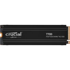 Crucial T700 1 TB, SSD(schwarz, PCIe 5.0 x4, NVMe 2.0, M.2 2280, inkl. Aluminium Kühlkörper)