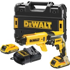 DEWALT Akku-Magazin-Trockenbauschrauber Set DCF620D2K, 18Volt, Magazinschrauber(gelb/schwarz, 2x Li-Ion XR Akku 2,0Ah, T STAK Box II)