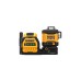 DEWALT Akku-Multilinienlaser 3x360° DCE089D1G18-QW, 18Volt, Kreuzlinienlaser(schwarz/gelb, mit grünen Laserlinien)