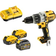 DEWALT Akku-Schlagbohrschrauber DCD996TP2, 18Volt(gelb/schwarz, 2x Li-Ion XR Akku 5,0Ah, 1x 108 Wh XR FLEXVOLT Akku, in T STAK Box)