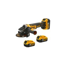 DEWALT Akku-Winkelschleifer DCG405P3, 18Volt(schwarz/gelb, 3x Li-Ionen Akku 5,0Ah)