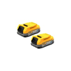 DEWALT Powerstack Akku, 18V 2er 1,7Ah(gelb/schwarz, 2 Stück)