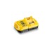 DEWALT Starter-Set Akku-Kit DCB118X2, 54Volt / 18Volt, Ladegerät(gelb/schwarz, 2x Li-Ionen Akku 9,0Ah)