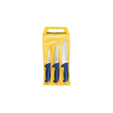 DICK ErgoGrip Messersatz, 3-teilig(blau, Blockmesser, 2 Ausbeinmesser)