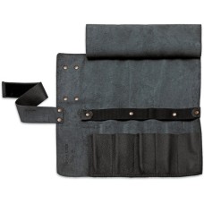 DICK Leder-Rolltasche leer, für 5 Messer, Besteck(schwarz)