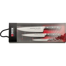 DICK Premier Plus Messer-Set, 3-teilig(schwarz/silber, Officemesser, Kochmesser, Tranchiermesser)