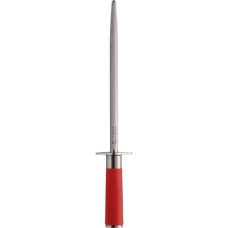 DICK Red Spirit Wetzstahl Standardzug, Messerschärfer(rot/silber, 25cm)