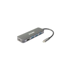 D-Link DUB-2333, Dockingstation(silber, USB-A, USB-C, HDMI)