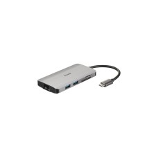 D-Link DUB-M810 8‑In‑1 USB‑C Hub, Dockingstation(grau, HDMI, USB-C PD, RJ-45)