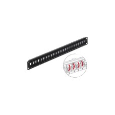 DeLOCK 19"Patchpanel 24 Keystone Ports