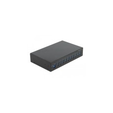 DeLOCK 25,4 cm (10") Industrie Hub 10 x USB 3.2 Gen 1 Typ-A, USB-Hub(schwarz)