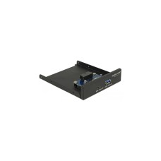 DeLOCK 3.5" USB 3.1 Gen 1 Front Panel 1x USB Type-C + 1x USB Typ-A, Frontpanel(schwarz)