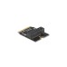 DeLOCK Adapter M.2 Key A+E Stecker zu Key M Slot gewinkelt mit Halterung, Schnittstellenkarte