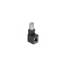 RJ-45 Buchse, Cat.6a(schwarz, 90° nach unten gewinkelt)