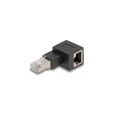 RJ-45 Buchse, Cat.6a(schwarz, 90° nach rechts gewinkelt)