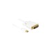 DVI 24+1 Stecker(weiß, 1 Meter)